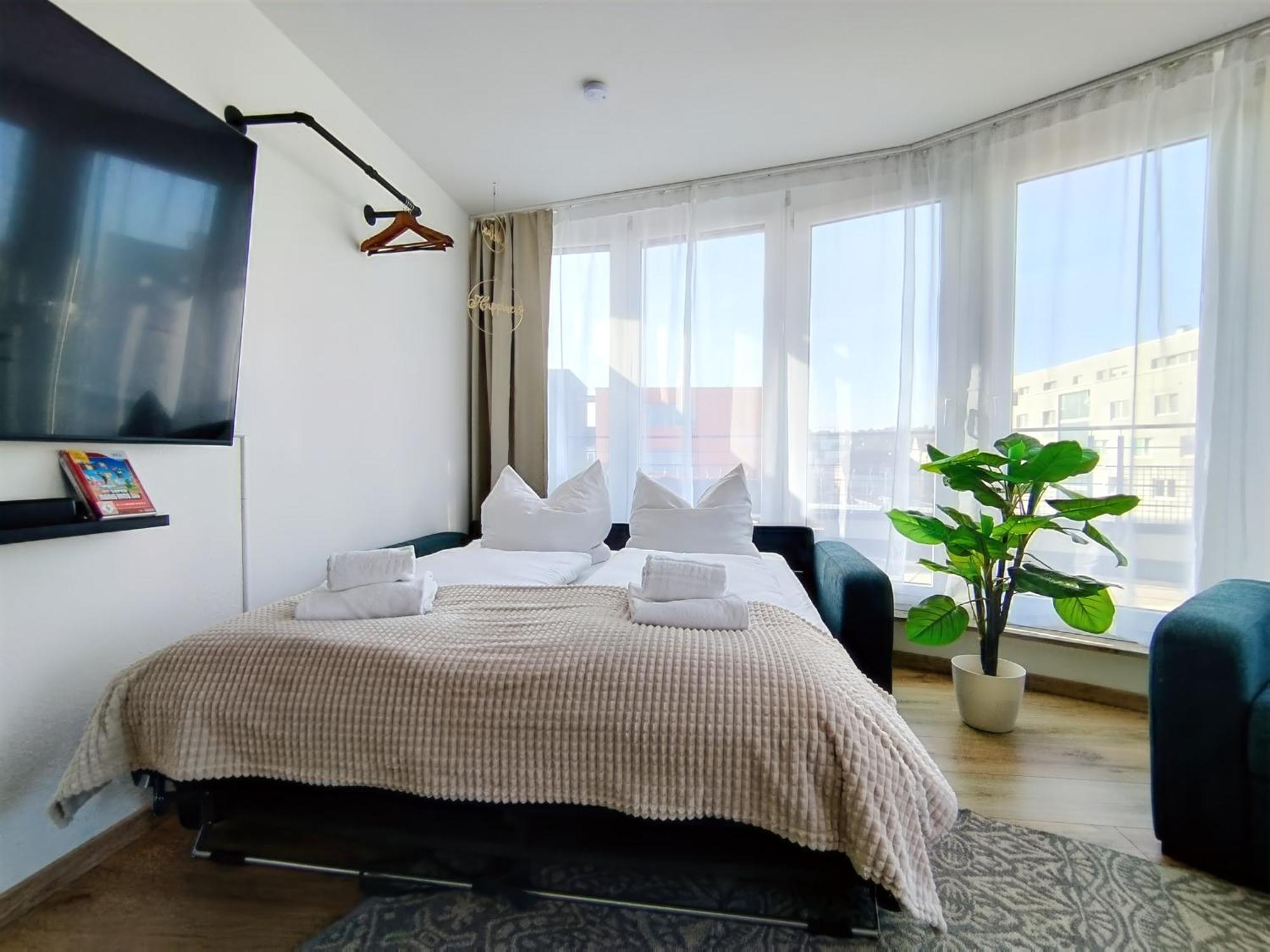 Ulmer Penthouse Fuer 7, Arbeitsplatz, Xxl-Dachterrasse, Grill, Wii Экстерьер фото